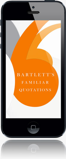 Bartlett’s Quotations app on iPhone